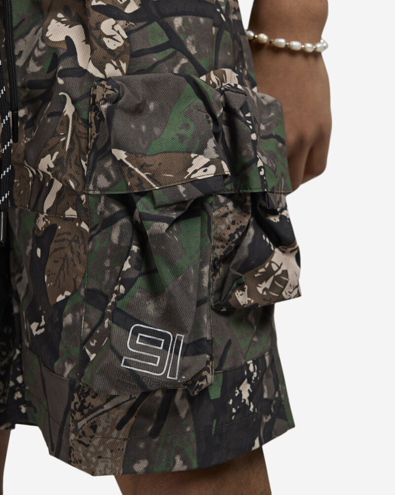 Smoke Rise Nylon Cargo Shorts WS25283SN-CAM Camo 3