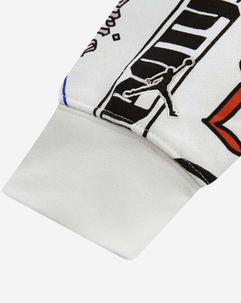 Jordan Big Kids' AOP Fleece Pullover Hoodie 95D601-782 Multi 4