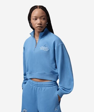 Brooklyn Fleece Cropped 1/4-Zip Top