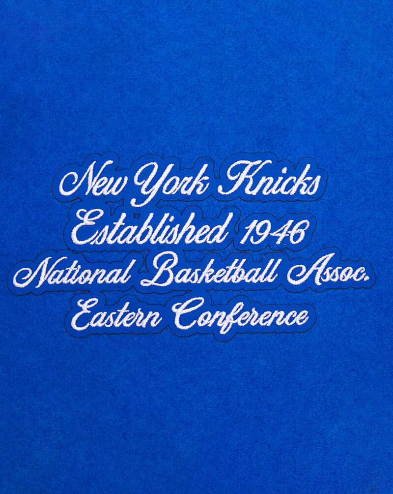 PRO STANDARD New York Knicks Retro Classic Rib Wool Varsity Jacket BNK6515779-ROR Blue 2