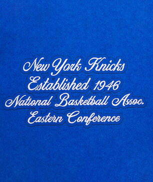 New York Knicks Retro Classic Rib Wool Varsity Jacket