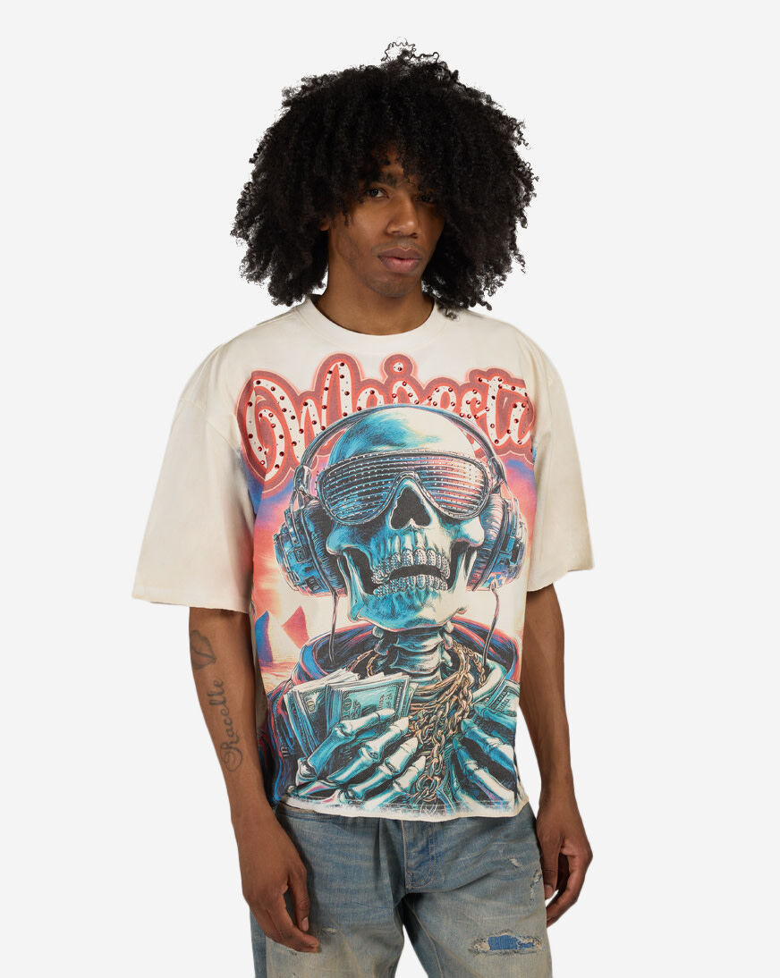 Shop Majestik Luxury Hustle Tee TE26207-EGG cream | SNIPES USA