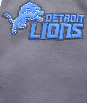 Detroit Lions Classic Chenille Double Knit Full-Zip Pull Over Hoodie