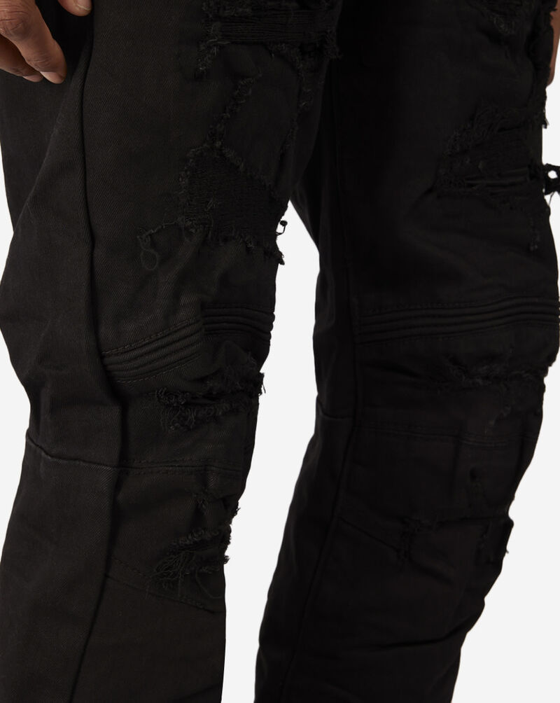 Decibel Stacked Multi Pocket Cargo Pants DCBWB002-BLK Black 3