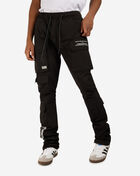 Nylon Utility Pocket Stacked Flare Pant