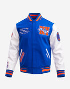 PRO STANDARD New York Knicks Retro Classic Rib Wool Varsity Jacket BNK6515779-ROR Blue 1