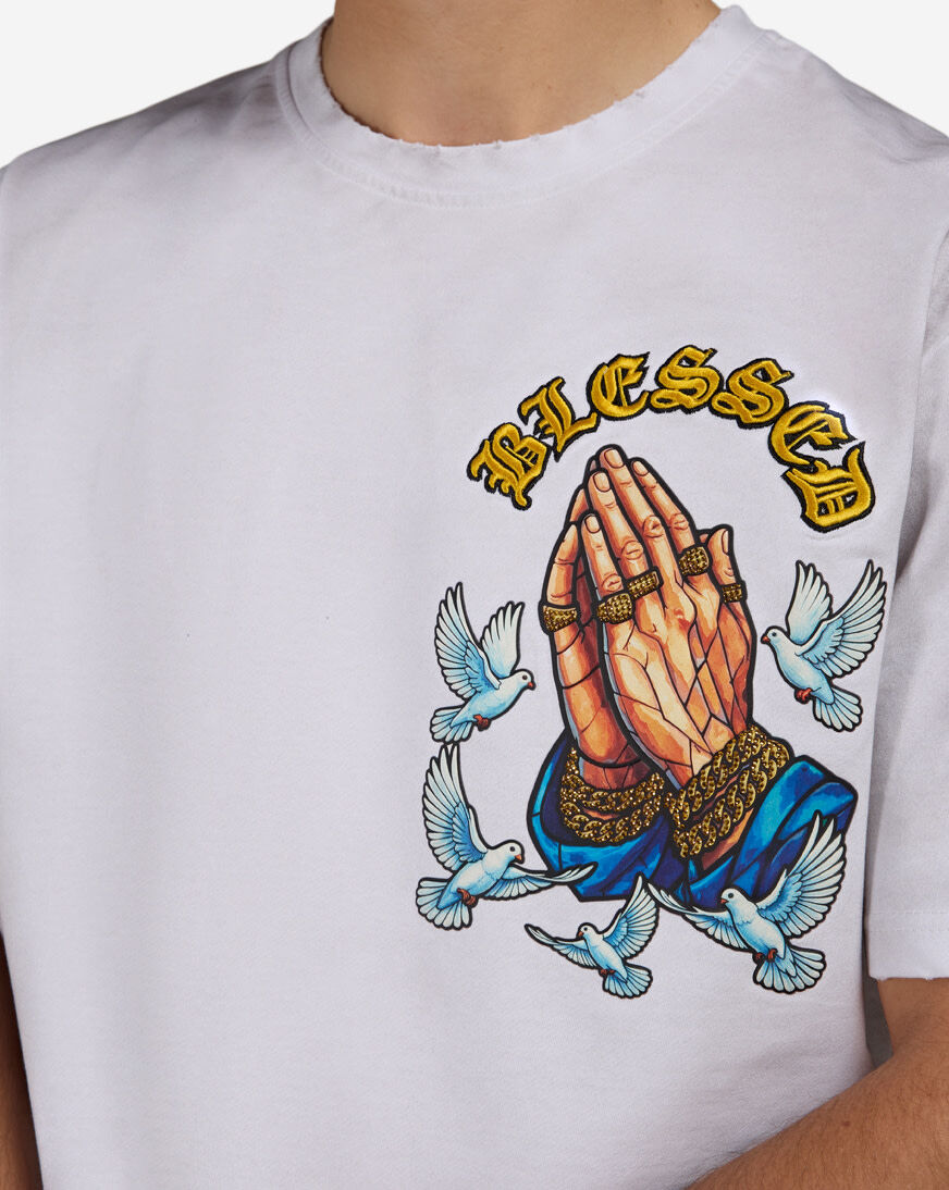 Shop STREETZ IS WATCHIN Blessed Tee SIW5299-WHT white | SNIPES USA