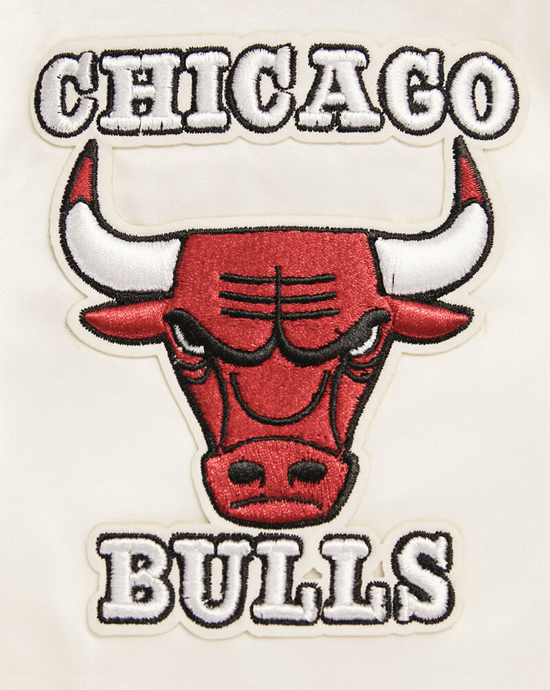 PRO STANDARD Chicago Bulls Retro Classic Rib Satin Jacket BCBU56212-ERD cream 4