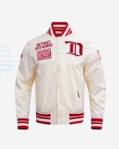 Detroit Red Wings Retro Classic Rib Satin Jacket