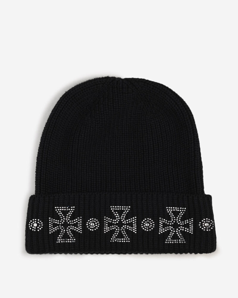 SNIPES Crosses Knit Beanie FW25-MY027 Black 1