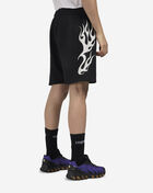 Von Dutch Flames Foil Fleece Shorts 4VND3A5342-BLK Black 2