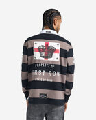 First Row Patch Long Sleeve Polo FRO0001-BLK Black 2