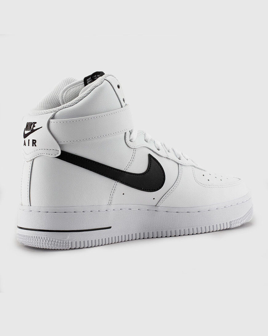 nike air force 1 black and white high tops