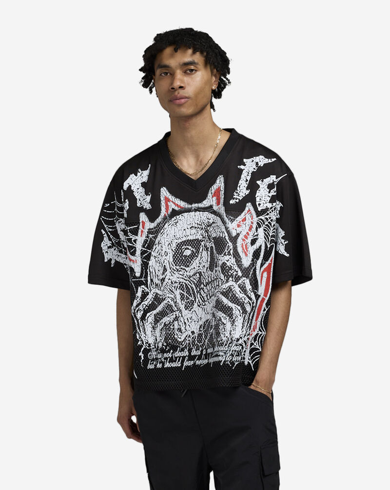 Hudson Fear Cropped Mesh Tee E1134567-BLK Black 1