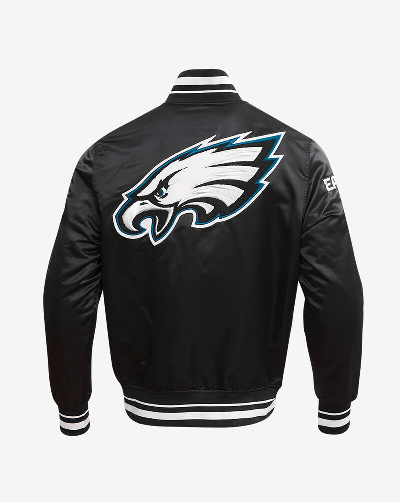 PRO STANDARD Philadelphia Eagles Mash Up Rib Satin Jacket FPE6410443-BLK Black 2