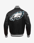 PRO STANDARD Philadelphia Eagles Mash Up Rib Satin Jacket FPE6410443-BLK Black 2