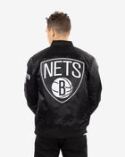 Pro Standard Brooklyn Nets Big Logo Satin Jacket BBN652887-BLK Black 3