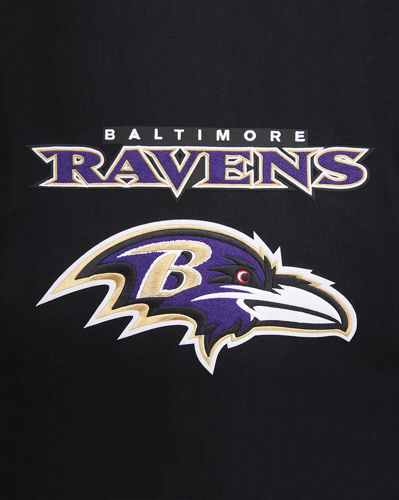 PRO STANDARD Baltimore Ravens Mash Up Rib Wool Varsity Jacket FBR6410410-BLW Black 2