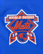Big Boys' New York Mets Retro Classic Striped Rib Tee