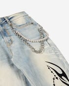 Smoke Rise Flocked Thorn Heart Denim Jeans RJP26S401SN-SEVILLEBLUE Blue 2