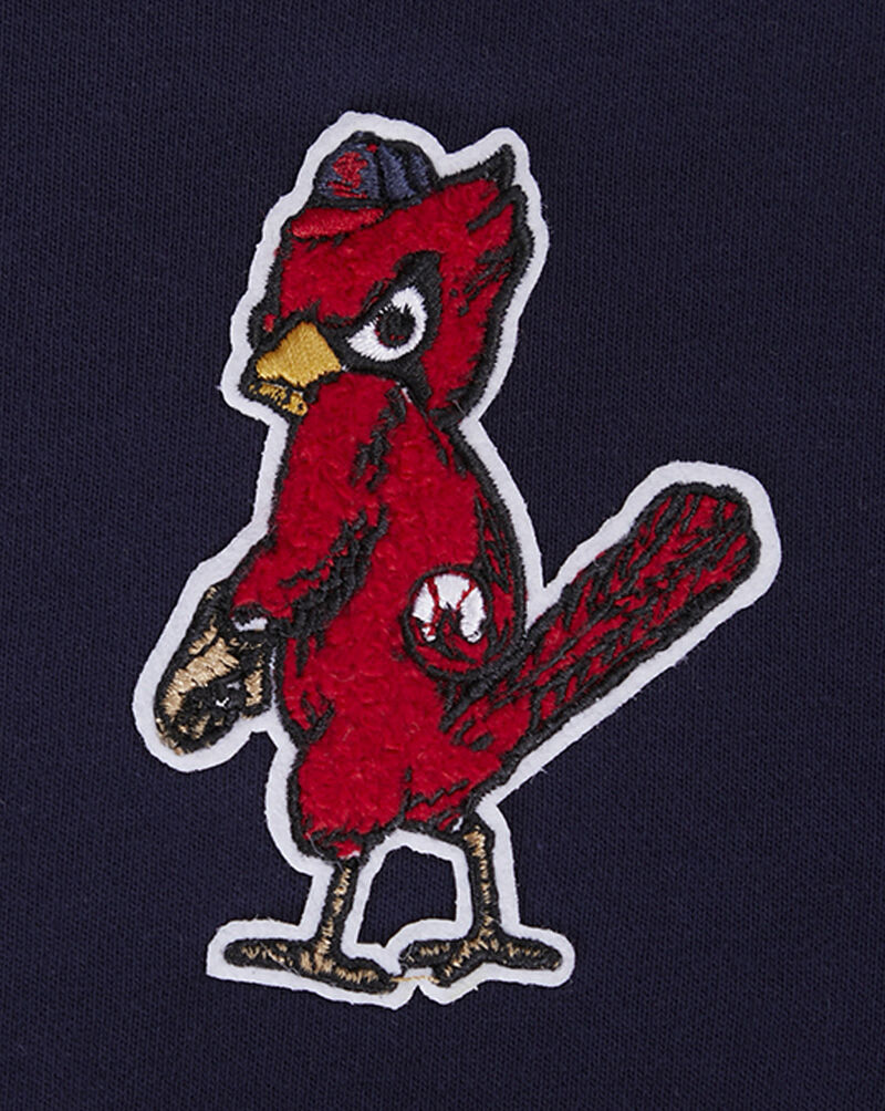 PRO STANDARD St. Louis Cardinals Classic Fleece Cropped Pull Over Hoodie LSCC35214-MDN Blue 2