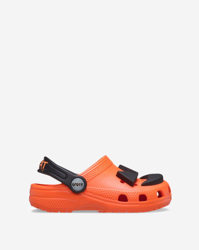 Crocs Pre-School Classic Jack O' Lantern Lights Clog 211685-810 Orange 3