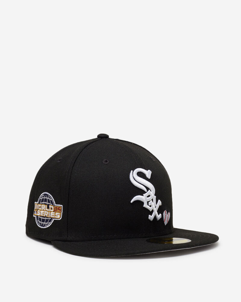 Shop New Era 59Fifty Chicago White Sox Heart Fitted Hat 60243674 blue