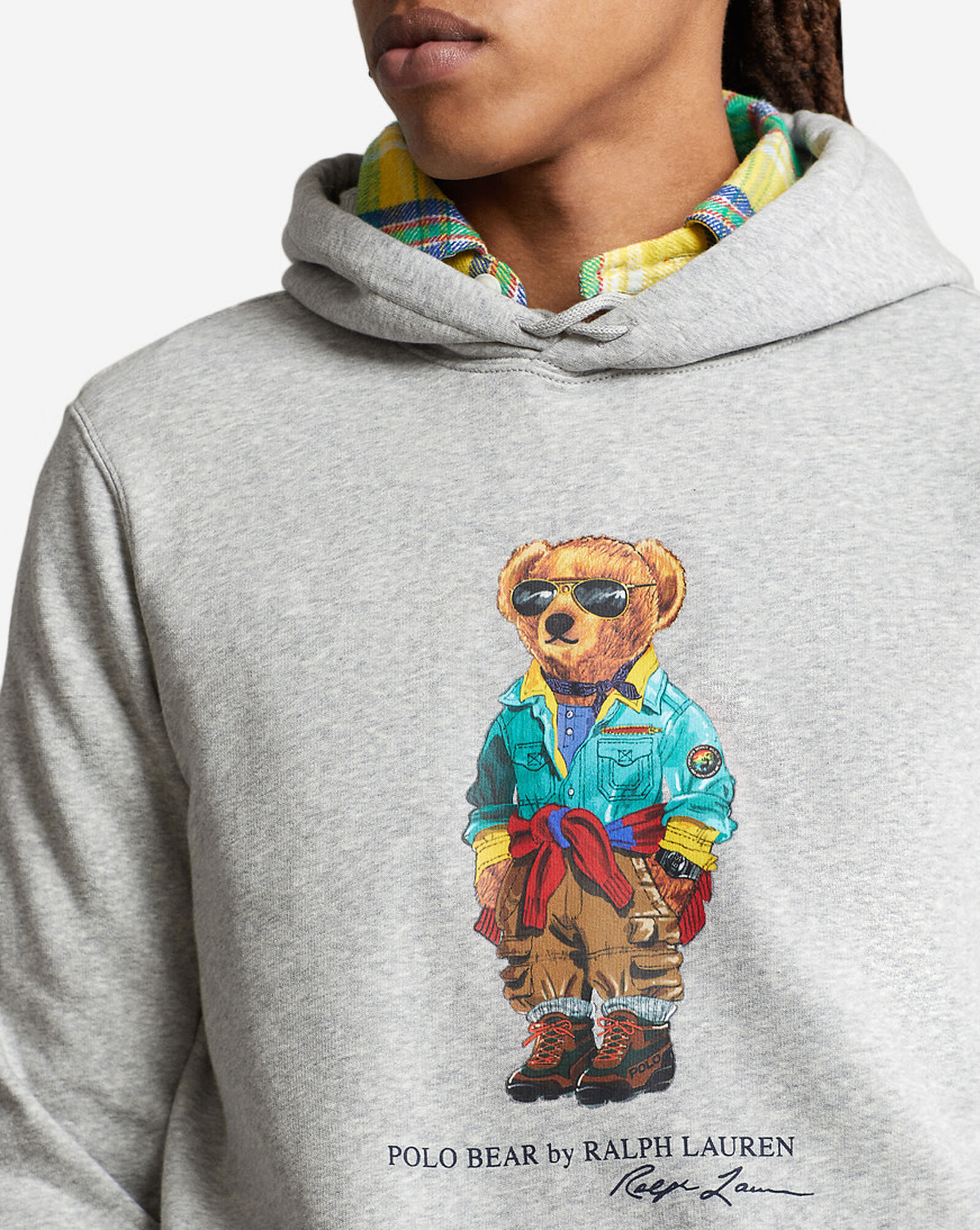 Shop Polo Ralph Lauren Preppy Bear Graphic Pullover Hoodie 710853309021-GRY  grey | SNIPES USA