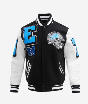 Detroit Lions Mashup Rib Wool Varsity Jacket 