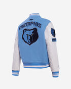PRO STANDARD Memphis Grizzlies Retro Classic Rib Wool Varsity Jacket BMGH58901-UWH Blue 3