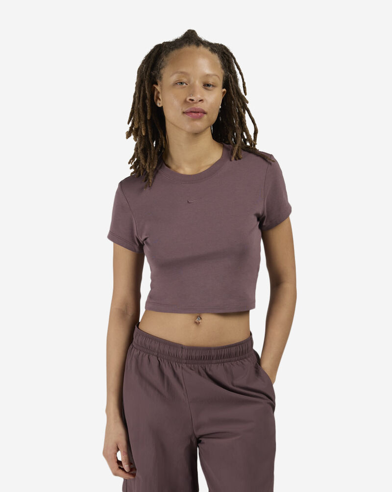 Nike NSW Chill Knit Cropped T-Shirt HF9538-502 Purple 1