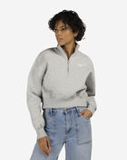 Nike NSW Phoenix Fleece 1/4-Zip Cropped Sweatshirt DQ5767-043 Grey 1