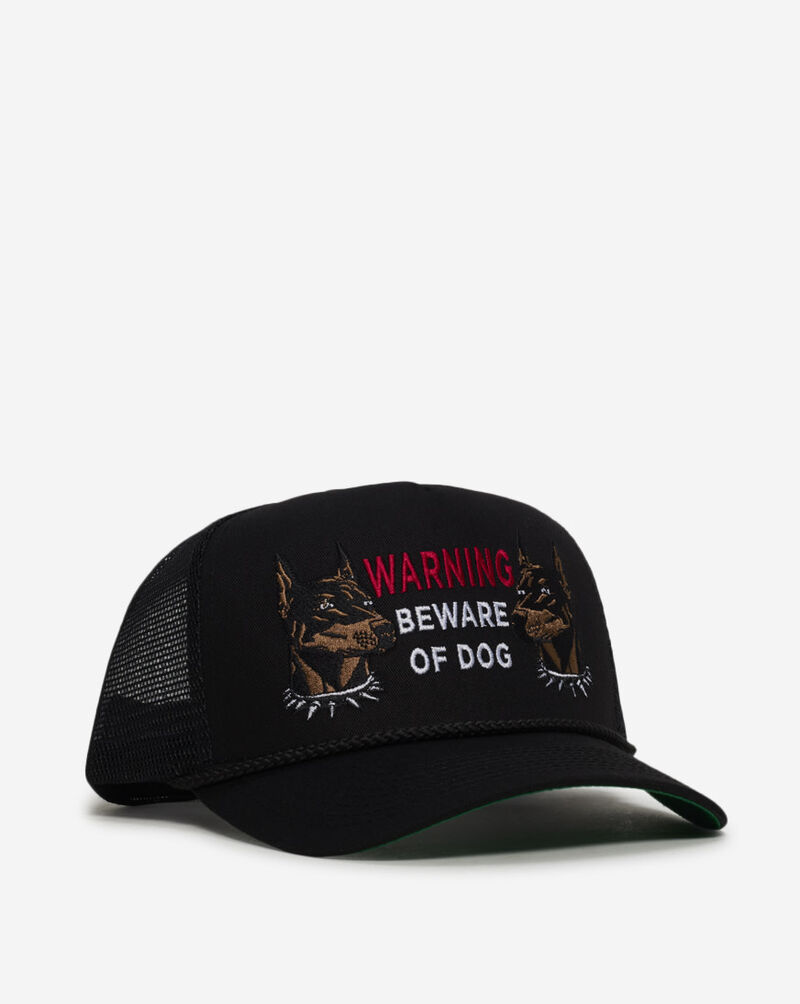 Field Grade Beware Of Dog Twill Mesh Back Trucker Hat 1005031 Black 1