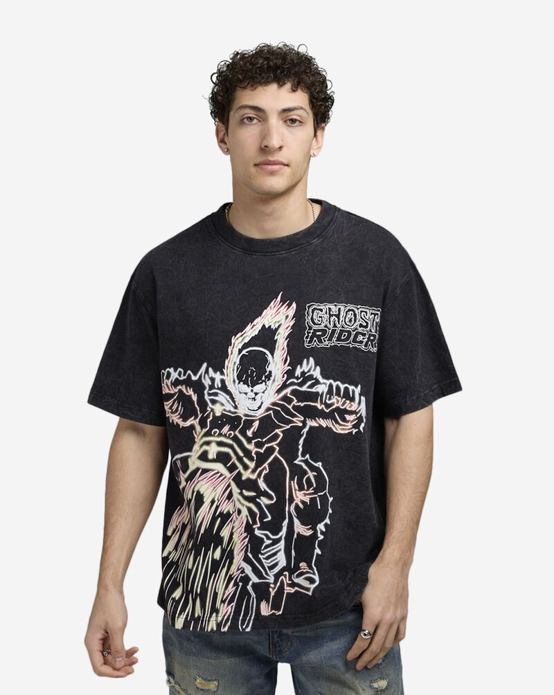 Graphic Tees Ghost Rider Tee 6VSN009-BLK Black 1