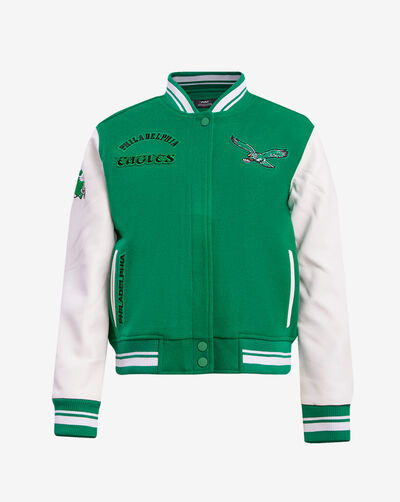 Philadelphia Eagles Retro Classic Rib Wool Varsity Jacket