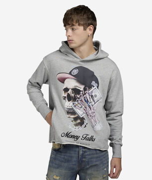 Crop Money Talks Hoodie 