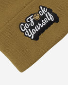 Field Grade Go F Yourself Wheat Cuff Beanie 1004960 Brown 2