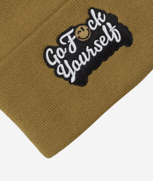 Go F Yourself Wheat Cuff Beanie