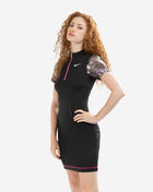 Patchwork Print Short-Sleeve Dress
