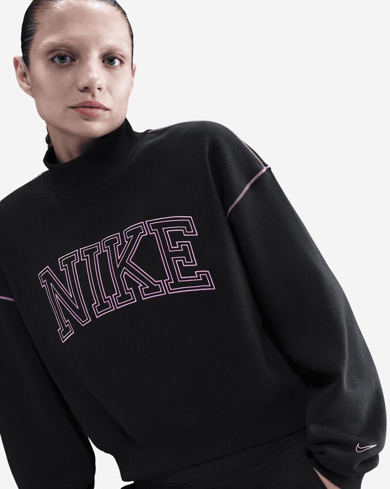 Nike NSW Phoenix Fleece Mock-Neck Sweatshirt IM7490-010 Black 3