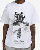 Hasta Muerte Hasta Cross Doves Tee HMCROSSDVS01-WHT White 3