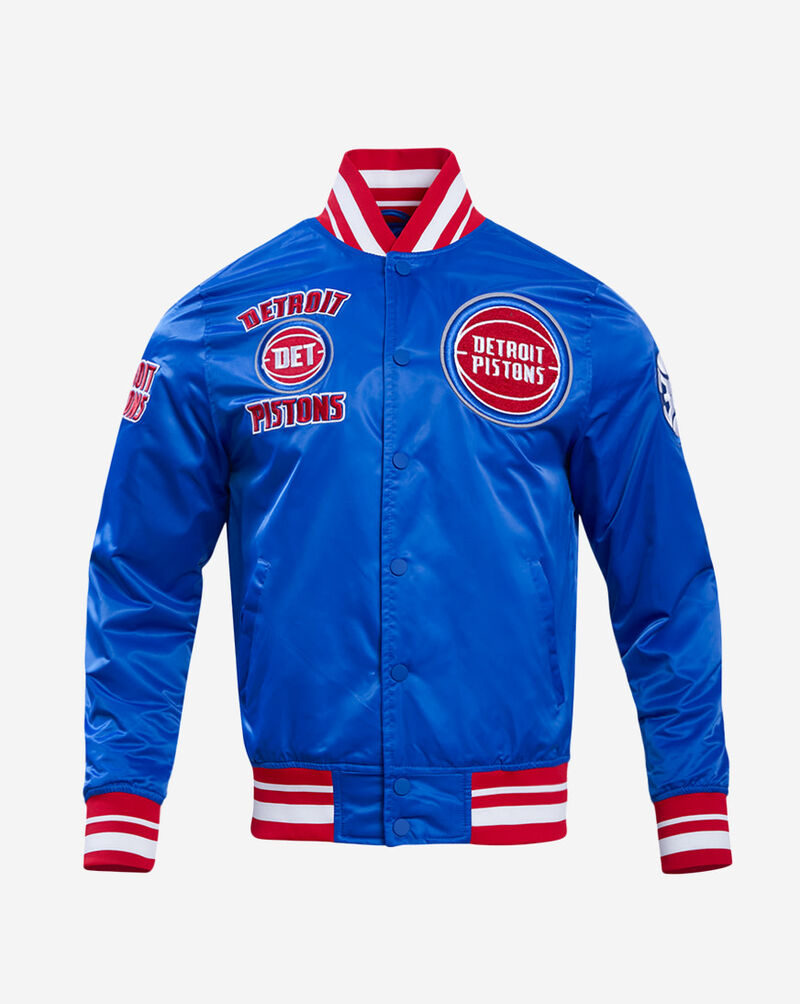 PRO STANDARD Detroit Pistons Retro Classic Rib Satin Jacket BDP656056-RYR Blue 1