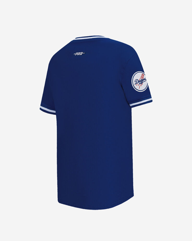 PRO STANDARD Big Boys' Los Angeles Dodgers Retro Classic Striped Rib Tee LLDB1315129-DBL Blue 3