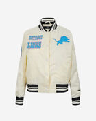 PRO STANDARD Detroit Lions Retro Classic Rib Satin Jacket FDLU410324-EBK cream 1