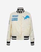 PRO STANDARD Detroit Lions Retro Classic Rib Satin Jacket FDLU410324-EBK cream 1