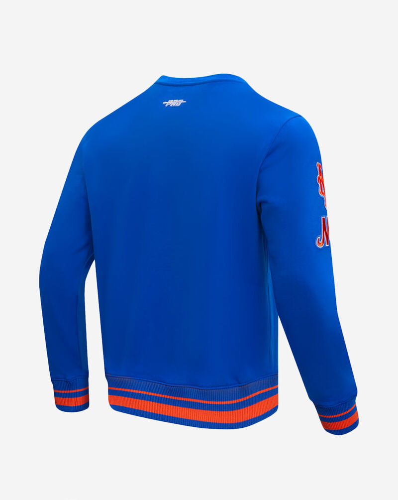 PRO STANDARD New York Mets Mash Up Rib Fleece Crewneck  LNM5314671-ROR Blue 3