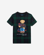 Pre-School Polo Bear Plaid Cotton Jersey Tee