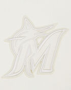 Miami Marlins Neutral Drop Shoulder Fleece Pullover Hoodie