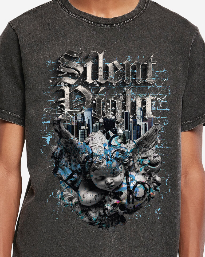 Shop Mister Tee Silent Night Tee MTUS554A-US-03054 grey | SNIPES USA