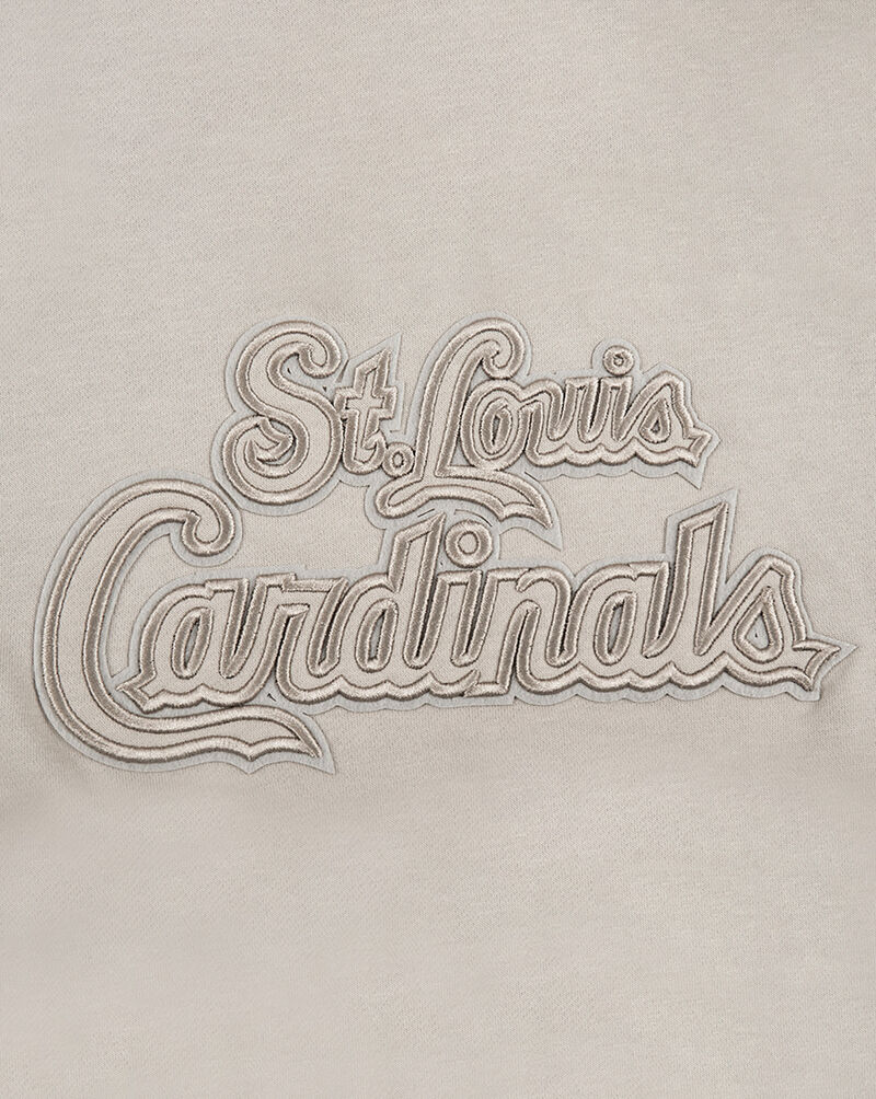 PRO STANDARD Big Girls' St. Louis Cardinals Neutral Fleece Pull Over Hoodie LSCBC314973-TAU Beige 2